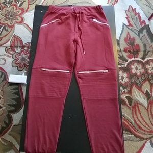 Burgundy Joggers